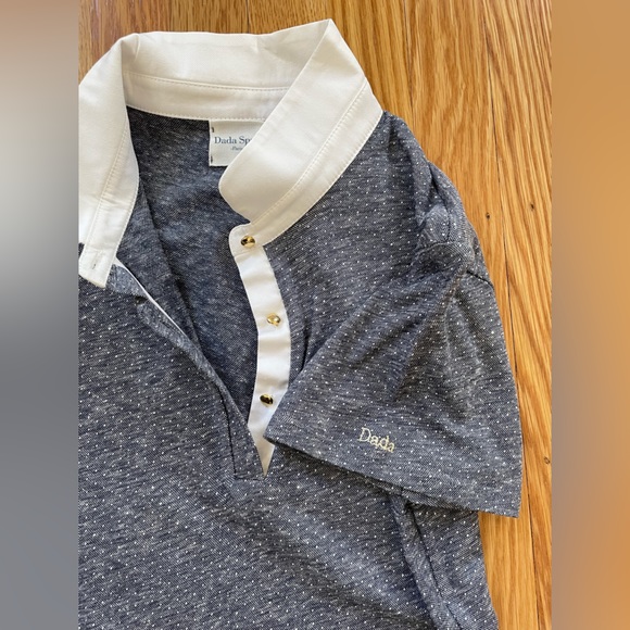 Dada Womens Polo with Gold Buttons - Picture 3 of 4